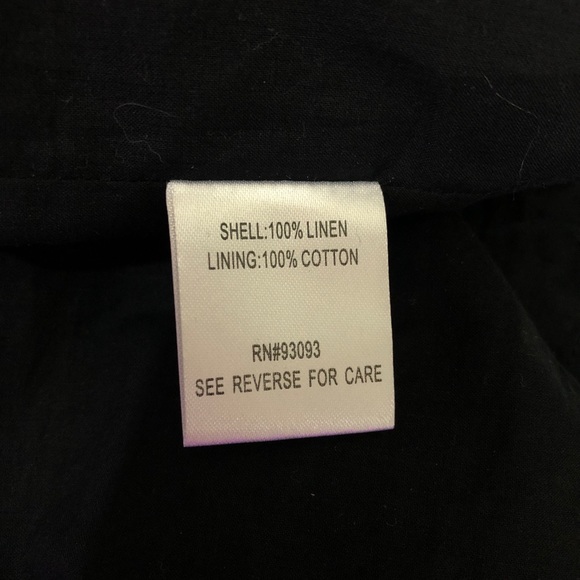 Tyler Boe Black Linen Midi Tier Dress. Size XS - Picture 11 of 11